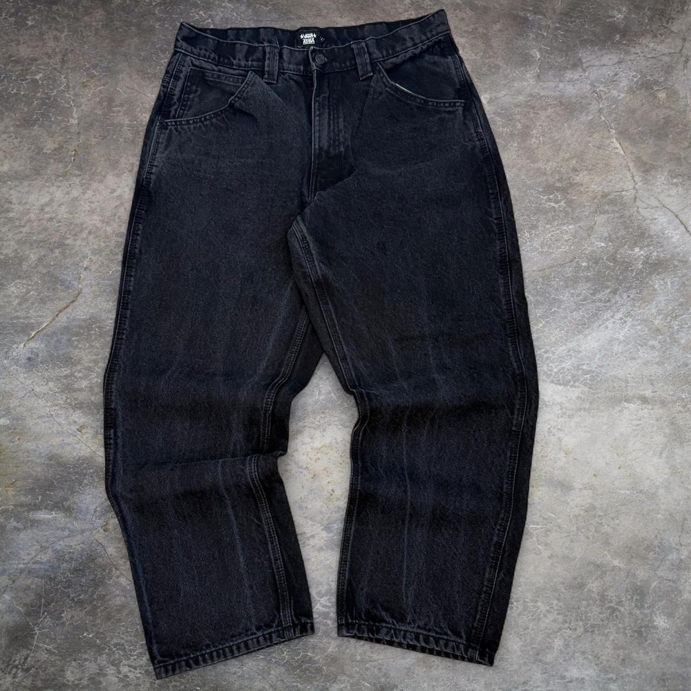 Vans X Atiba Jefferson Faded Black Loose Fit Skater Jeans Men's Size 35x29 Denim